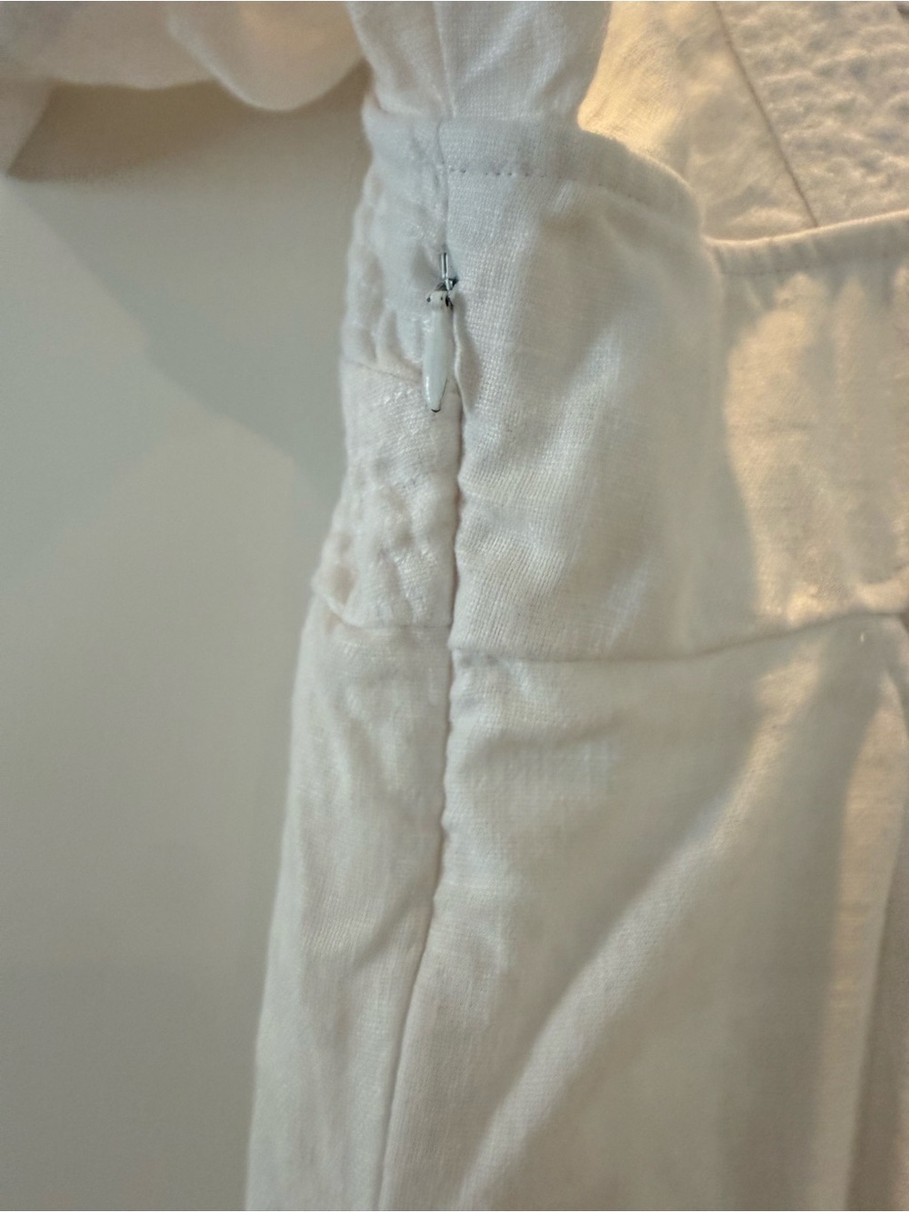 Madewell Square-Neck Mini Dress in 100% Linen - Picture 7 of 9